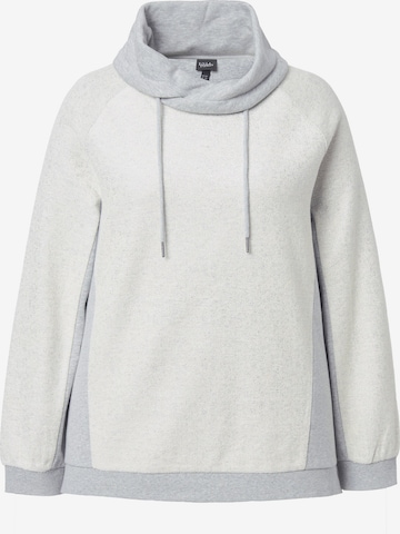 Ulla Popken Sweatshirt in Grijs: voorkant
