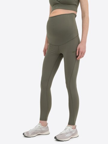 Skinny Pantalon de sport 4F en vert