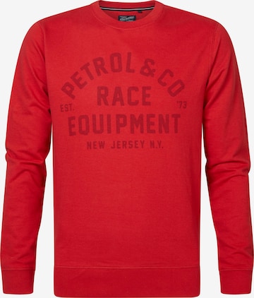 Petrol Industries Sweatshirt in Red: front
