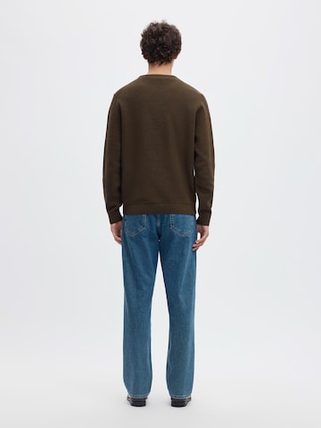 Pull-over 'SLHROSS' SELECTED en marron