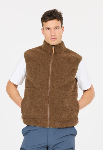 Whistler Sportbodywarmer 'Pioneer' in Bruin: voorkant