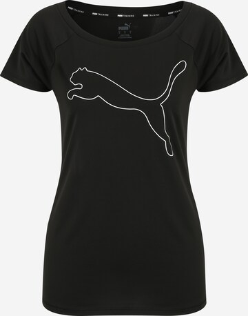 T-shirt fonctionnel PUMA en noir : devant