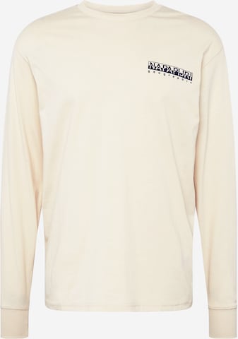 NAPAPIJRI Shirt 'TELEMARK' in Wit: voorkant