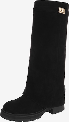 Ital-Design Stiefel in Schwarz: Vorderseite