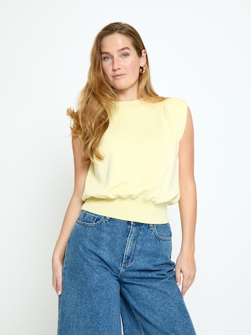 Felpa 'Marta' di minus in giallo: frontale