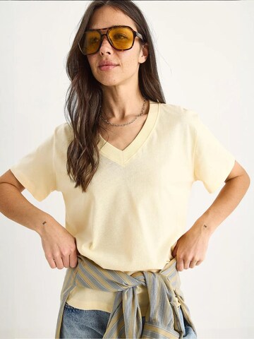 Bianco Lucci T-Shirt in Gelb: Vorderseite