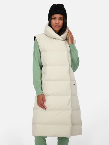 Alife and Kickin Bodywarmer 'Phoebe' in Beige: voorkant