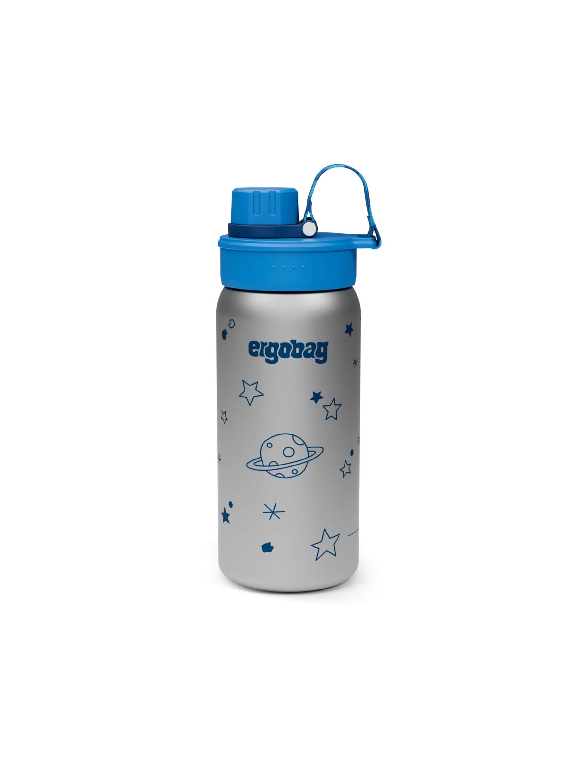 ergobag Drinking Bottle 'Trinkflasche Edelstahl Trinkflasche' in Blue: front