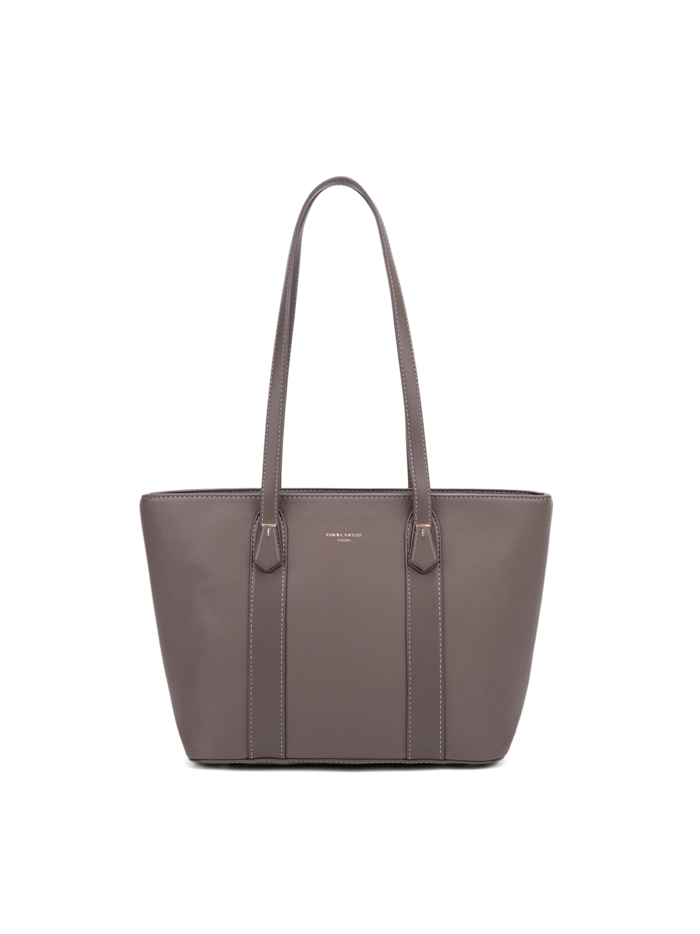 Borsa a spalla 'Borsa a Spalla Donna Vegan Leather 36x23 cm - Chiusura Zip' di David Jones in marrone: frontale