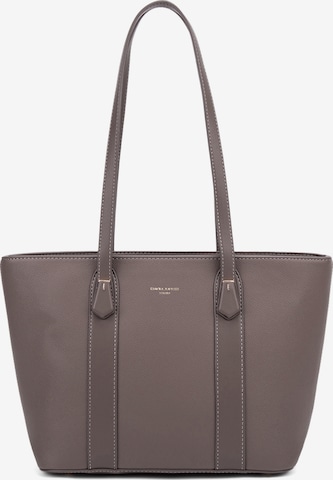Borsa a spalla 'Borsa a Spalla Donna Vegan Leather 36x23 cm - Chiusura Zip' di David Jones in marrone: frontale