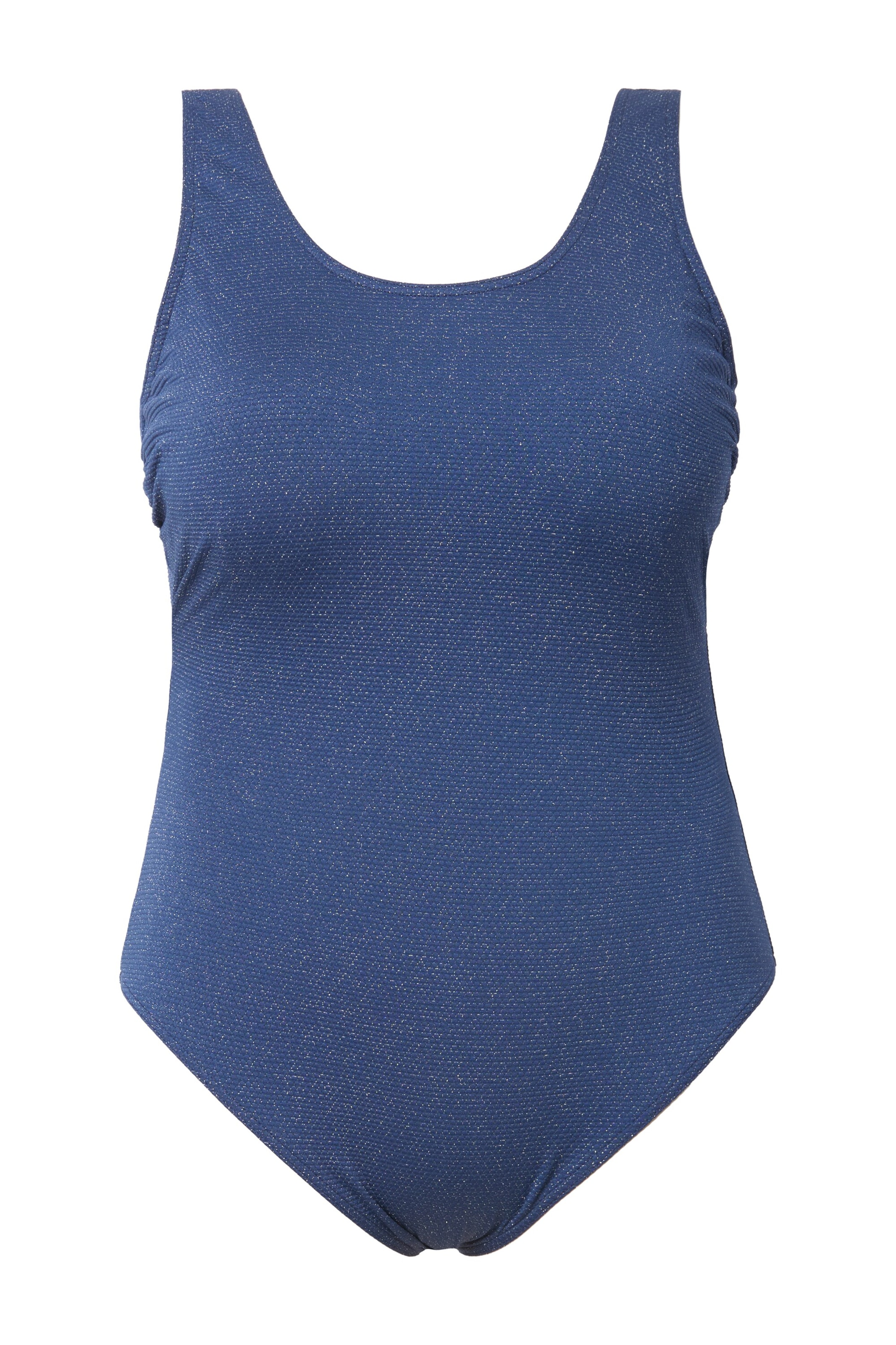 Studio Untold Bustier Badeanzug in Blau: Vorderseite