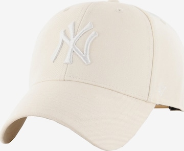47 Cap in Beige: front
