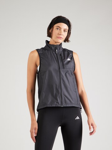 Gilet de sport 'Own The Run' ADIDAS PERFORMANCE en noir : devant