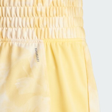 ADIDAS PERFORMANCE Regular Sporthose 'Pacer Flower' in Gelb