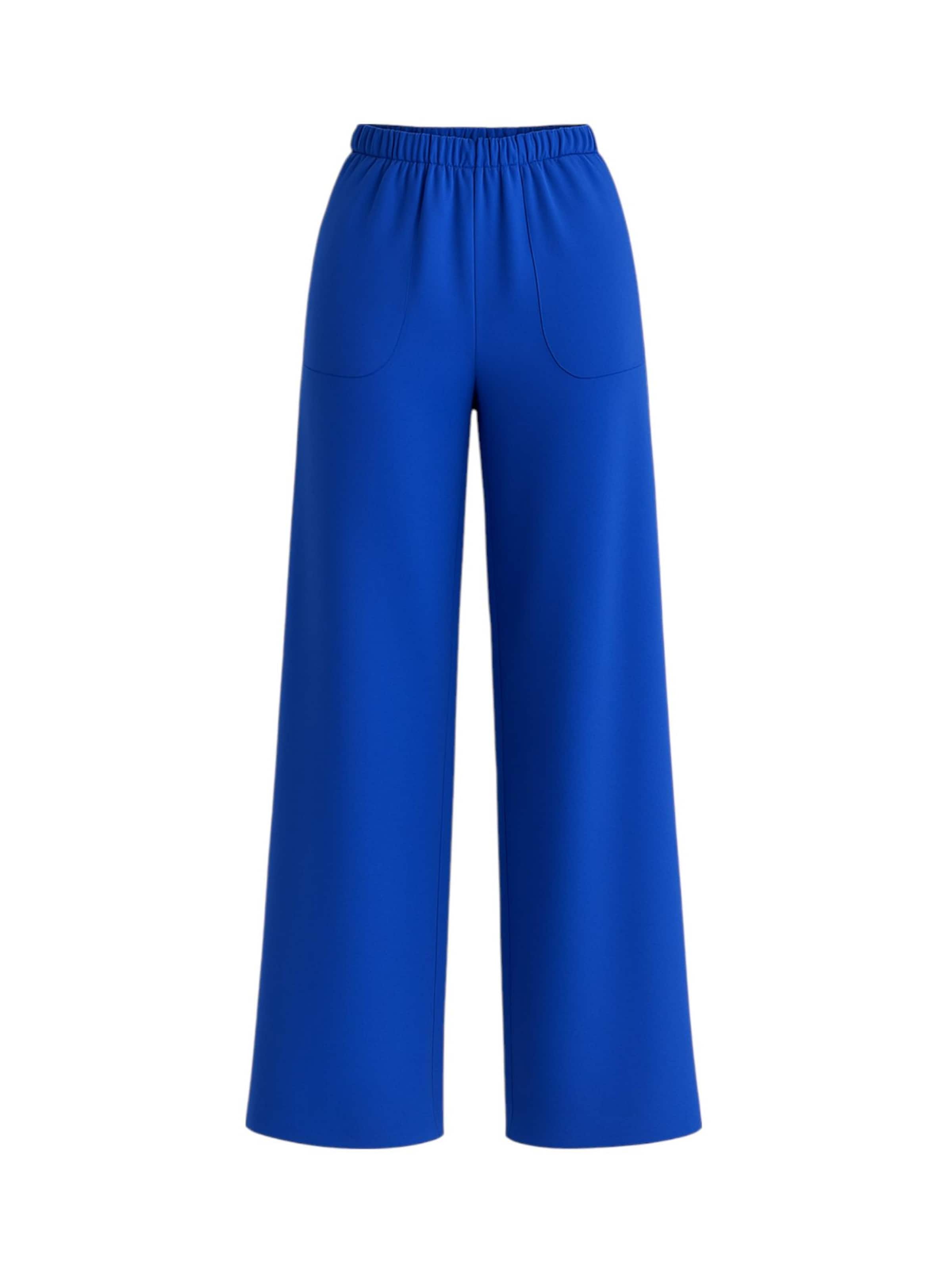 Wide leg Pantaloni 'ALIN' di fashionshowcase in blu: frontale