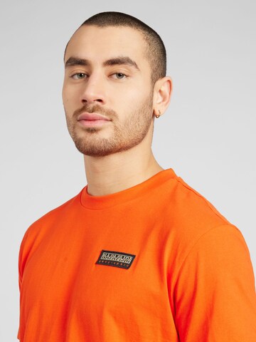 NAPAPIJRI - Camisa 'S-IAATO' em laranja
