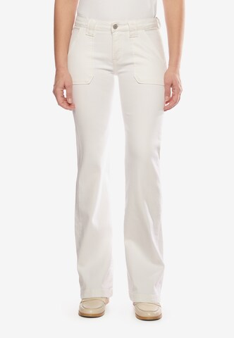 Le Temps Des Cerises Regular Pants in White: front