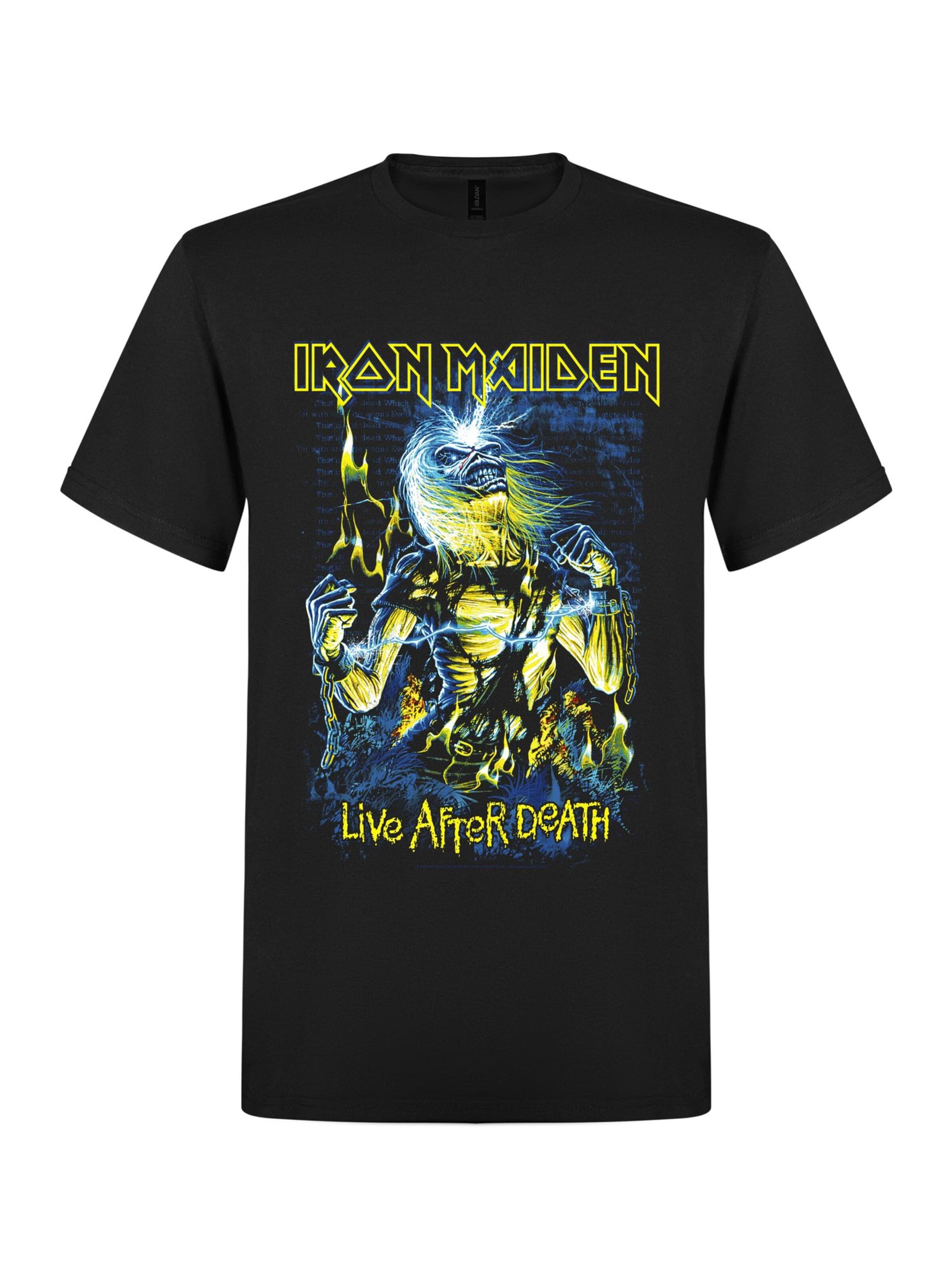 Iron Maiden Shirt 'Iron Maiden Live After Death' in Black: front
