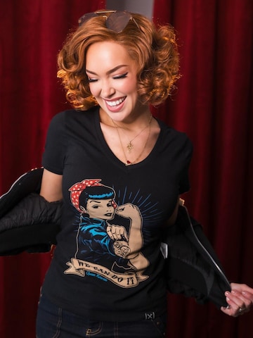 Queen Kerosin Shirt 'We can do it' in Black: front