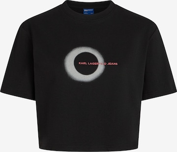 KARL LAGERFELD JEANSMajica - crna boja: prednji dio