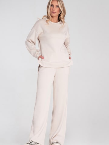 Sweat-shirt 'M1203' Figl en beige