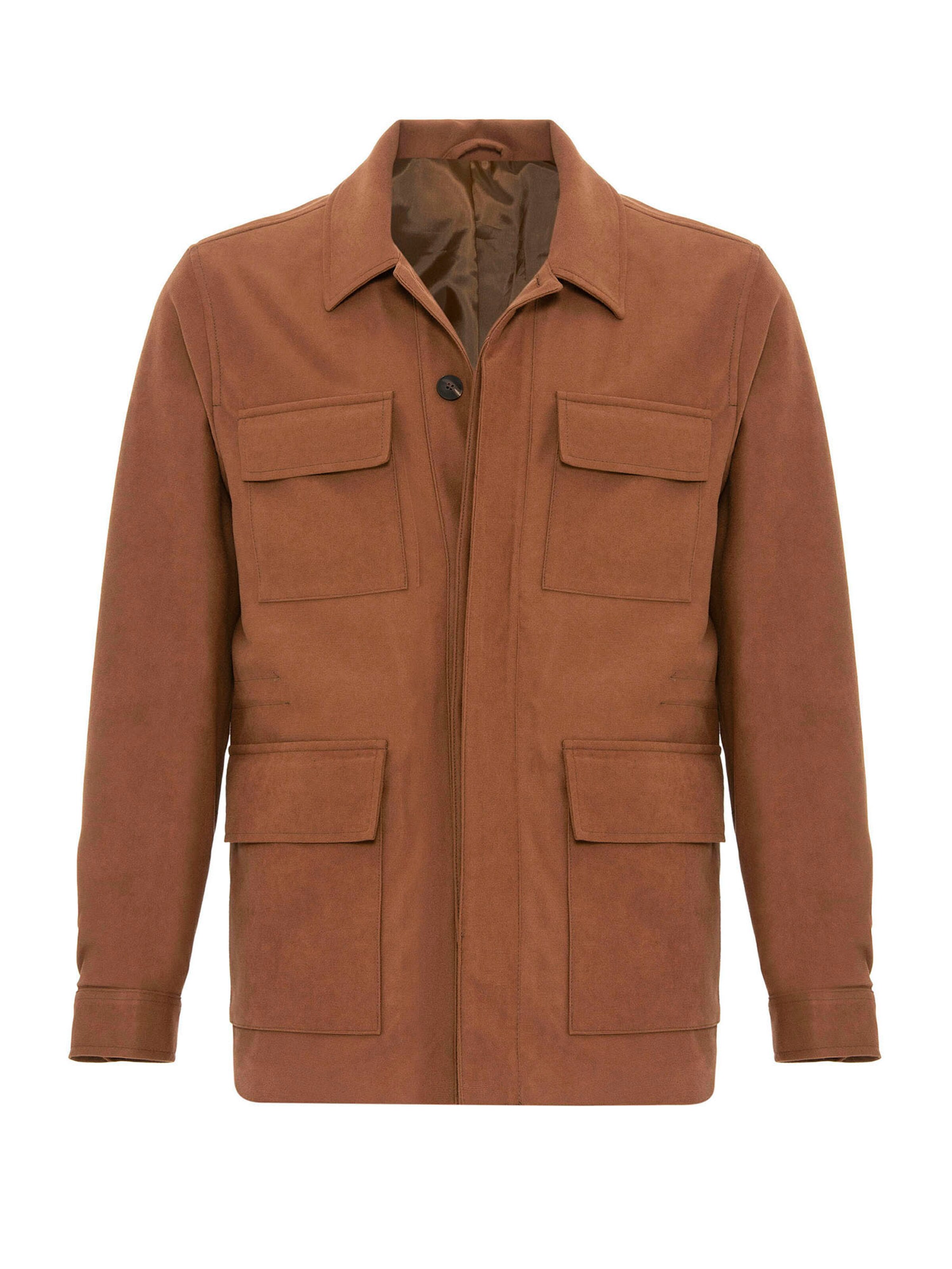 Antioch Φθινοπωρινό και ανοιξιάτικο μπουφάν σε καφέ: μπροστά