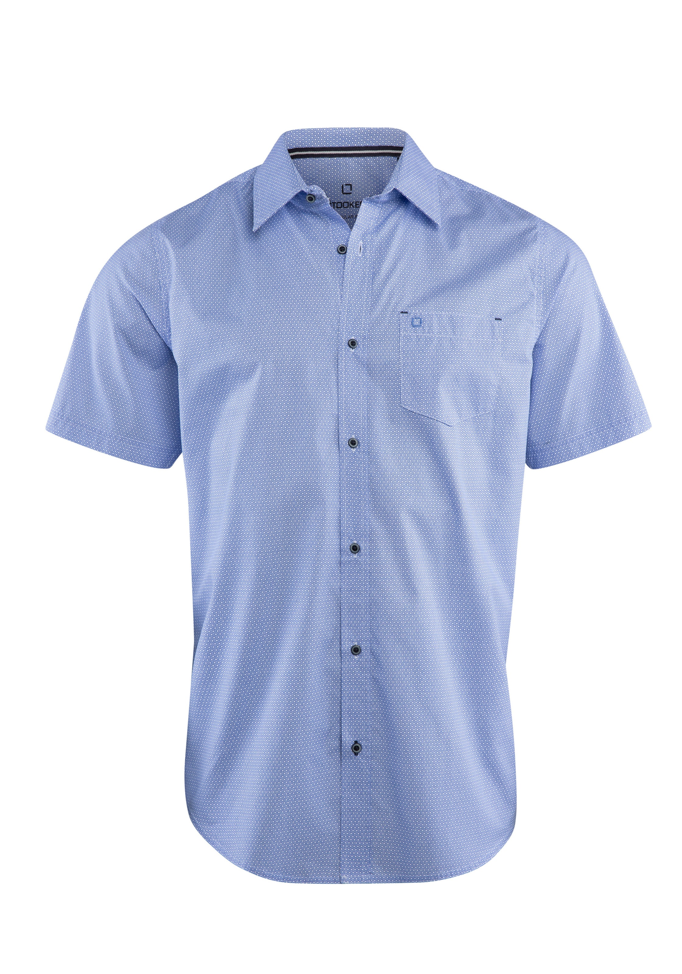 Stooker Men Hemd 'Hudson' in Blau: Vorderseite