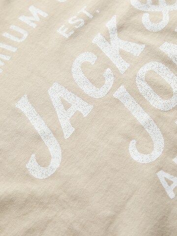 Jack & Jones Plus T-Shirt 'JPRBLUzane' in Beige