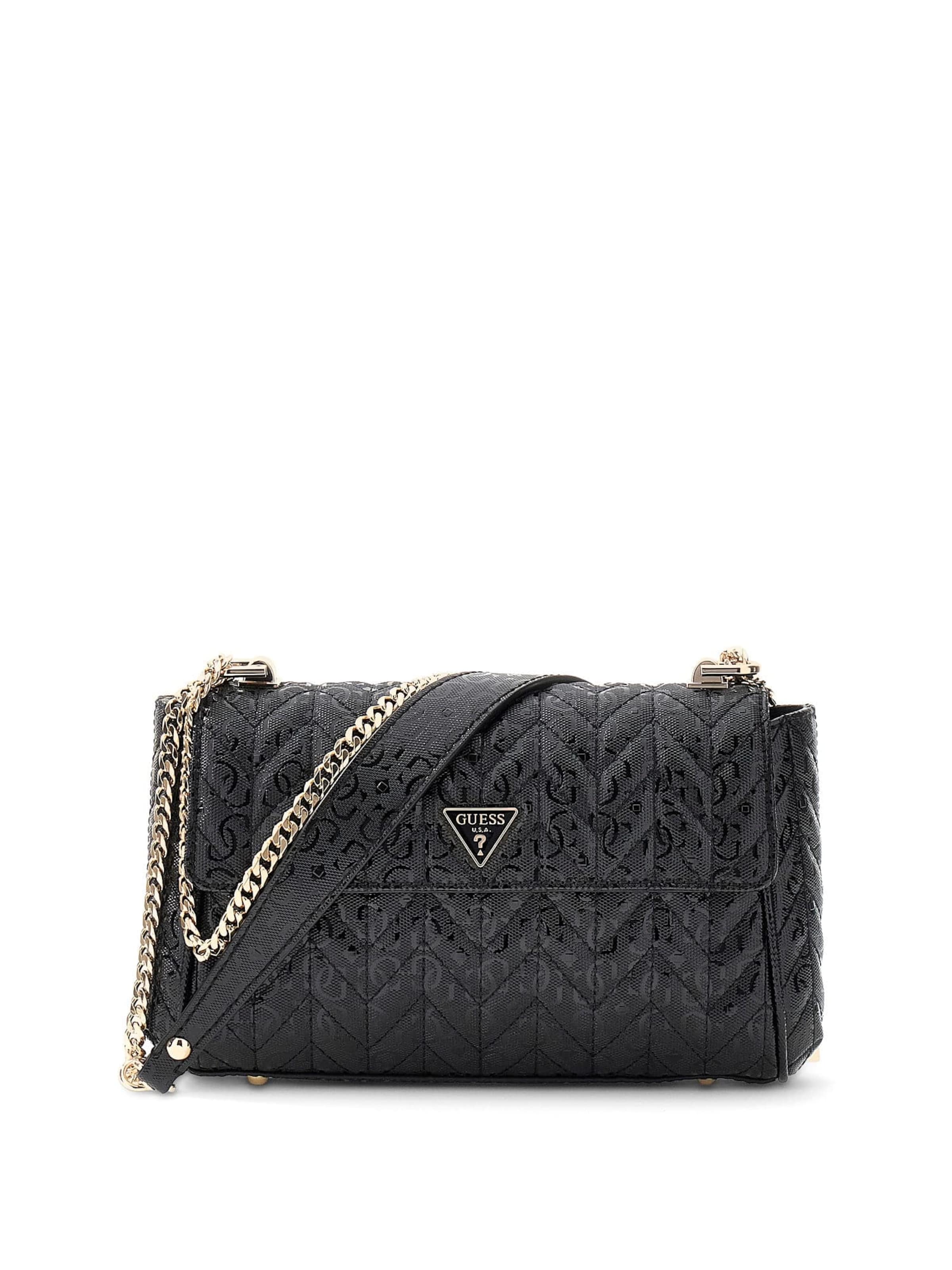 GUESS Umhängetasche 'Stacey' in Schwarz: Vorderseite