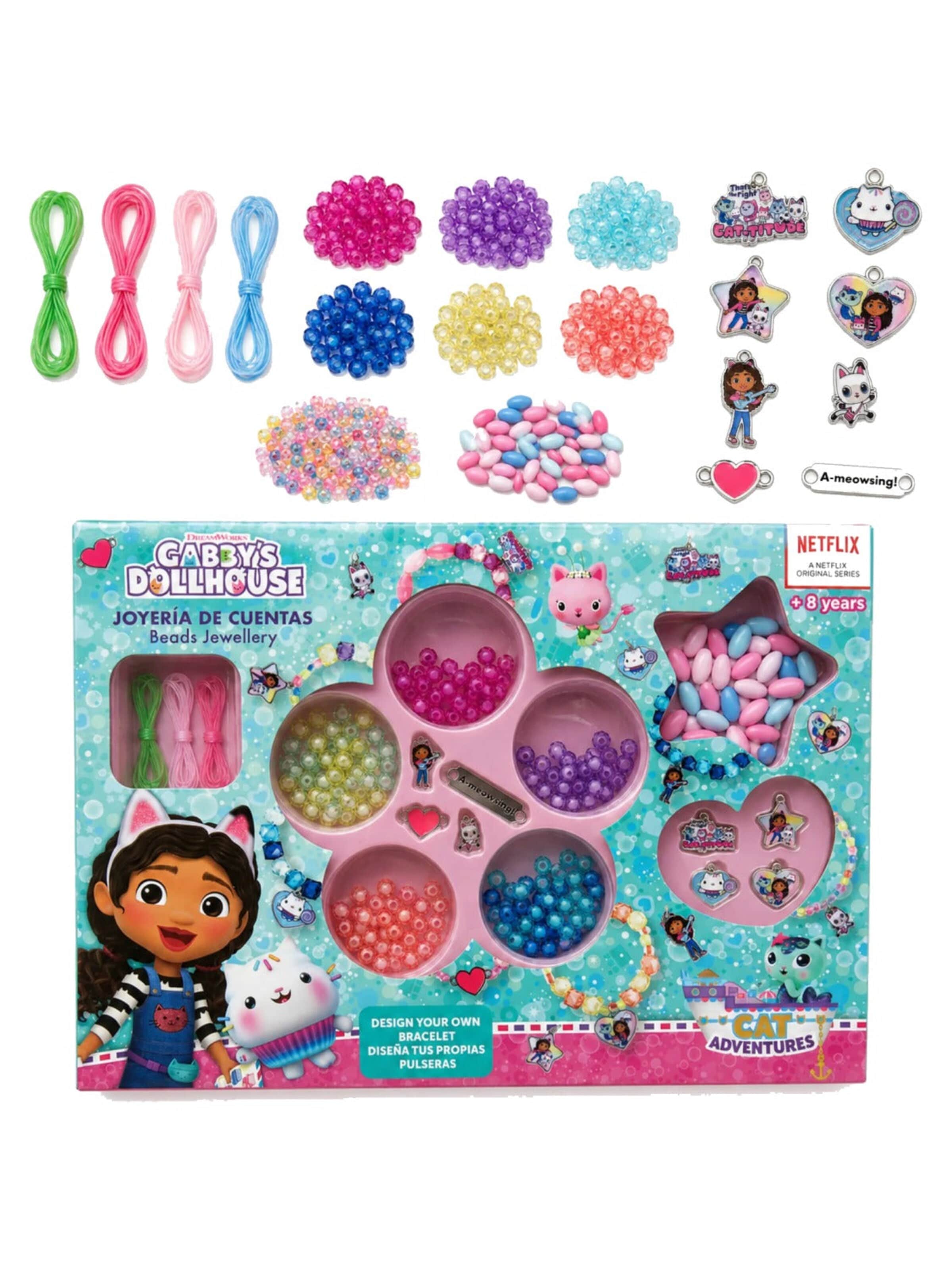 Bijou 'Gabby's Poppenhuis Kralen Sieraden Maakset met 300 Kralen' Gabby`s Dollhouse en multicouleur