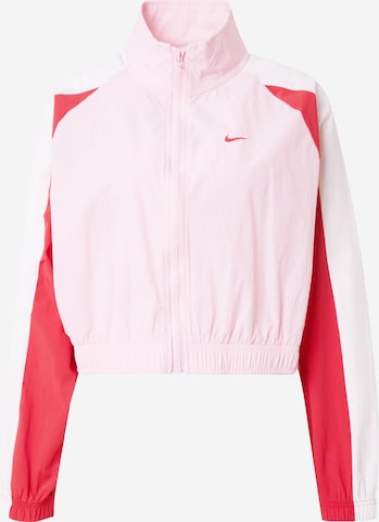 Nike Sportswear Prehodna jakna | roza barva: sprednja stran
