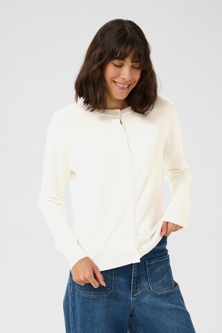 Cardigan 'Lizza' Kaffe en blanc : devant