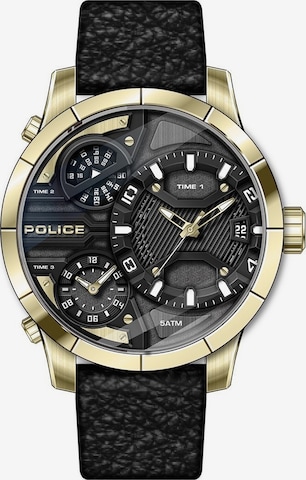 POLICE Analog Watch in Black: front