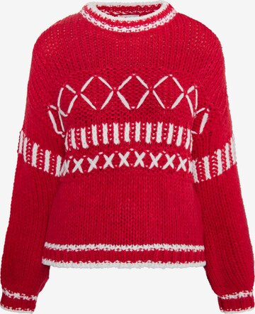 Pull-over 'Hoona' IZIA en rouge : devant