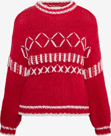 IZIA Sweater 'Hoona' in Red: front