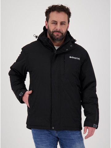 deproc Winter Jacket 'MNTRL MEN' in Black: front