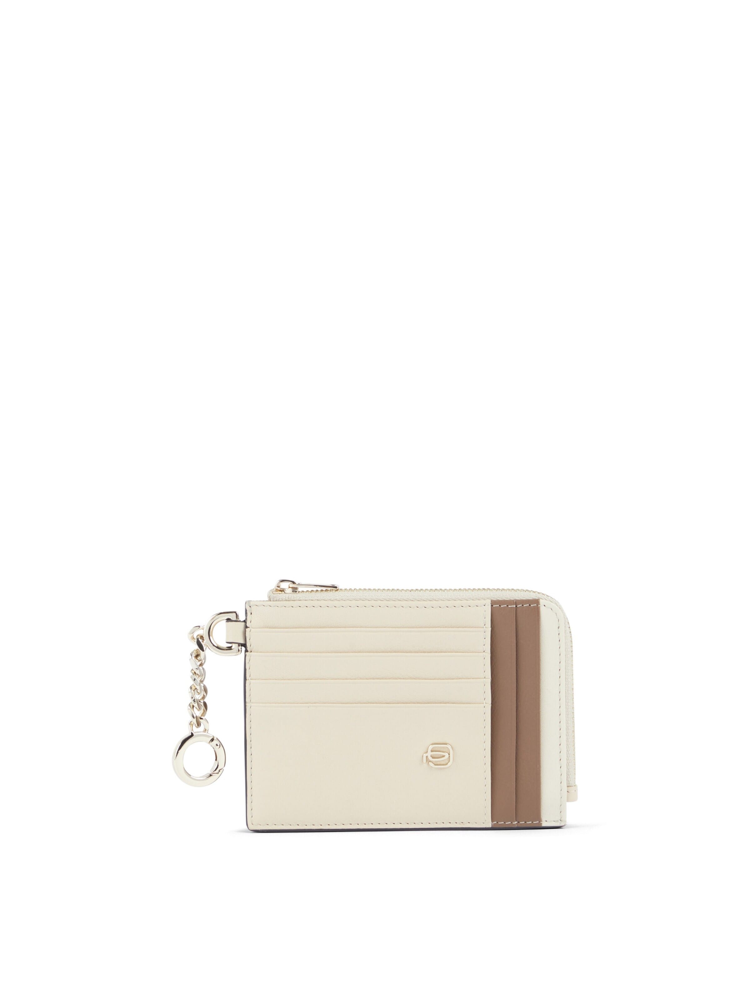 Porte-monnaies Piquadro en beige : devant