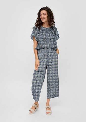 Wide Leg Pantalon s.Oliver en bleu