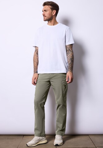 Street One MEN Loosefit Straight Leg Cargo Hose in Grün