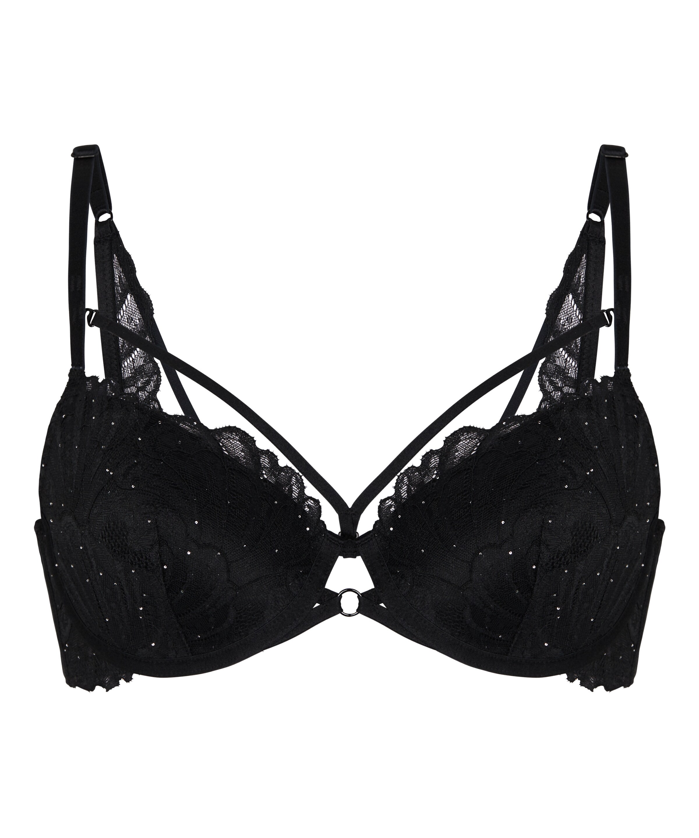 Hunkemöller BH 'Erica' in Schwarz: Vorderseite
