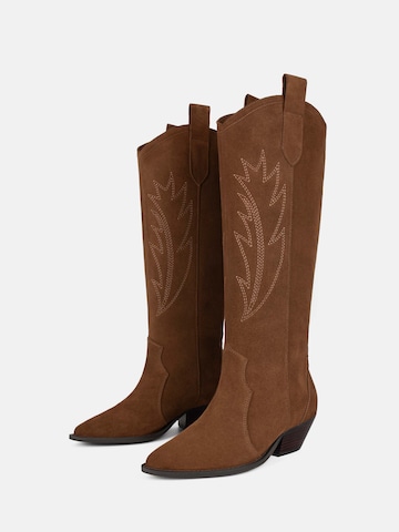 L37 HANDMADE SHOES Cowboy boot 'LET'S GET LOST' in Brown