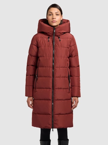 khujo Talvemantel 'Jilias5', värv punane: eest vaates