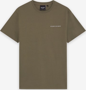 Lyle & Scott Shirt 'Lyle & Scott - Heren t-shirt' in Groen: voorkant