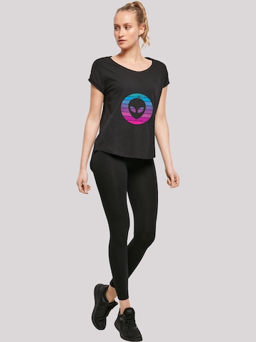 F4NT4STIC Shirt 'Alien Kopf' in Zwart
