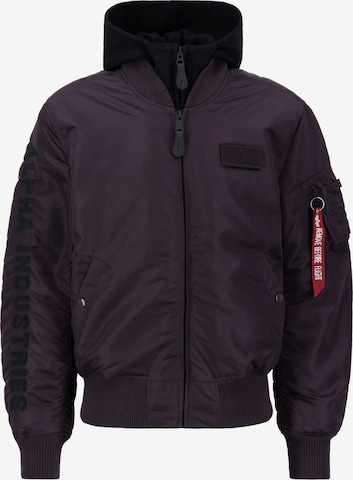 ALPHA INDUSTRIES Přechodná bunda 'MA-1 D-Tec SE' – fialová: přední strana