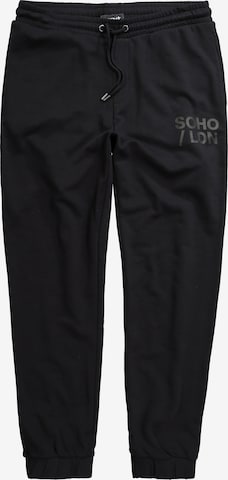Men Plus Tapered Hose in Schwarz: Vorderseite