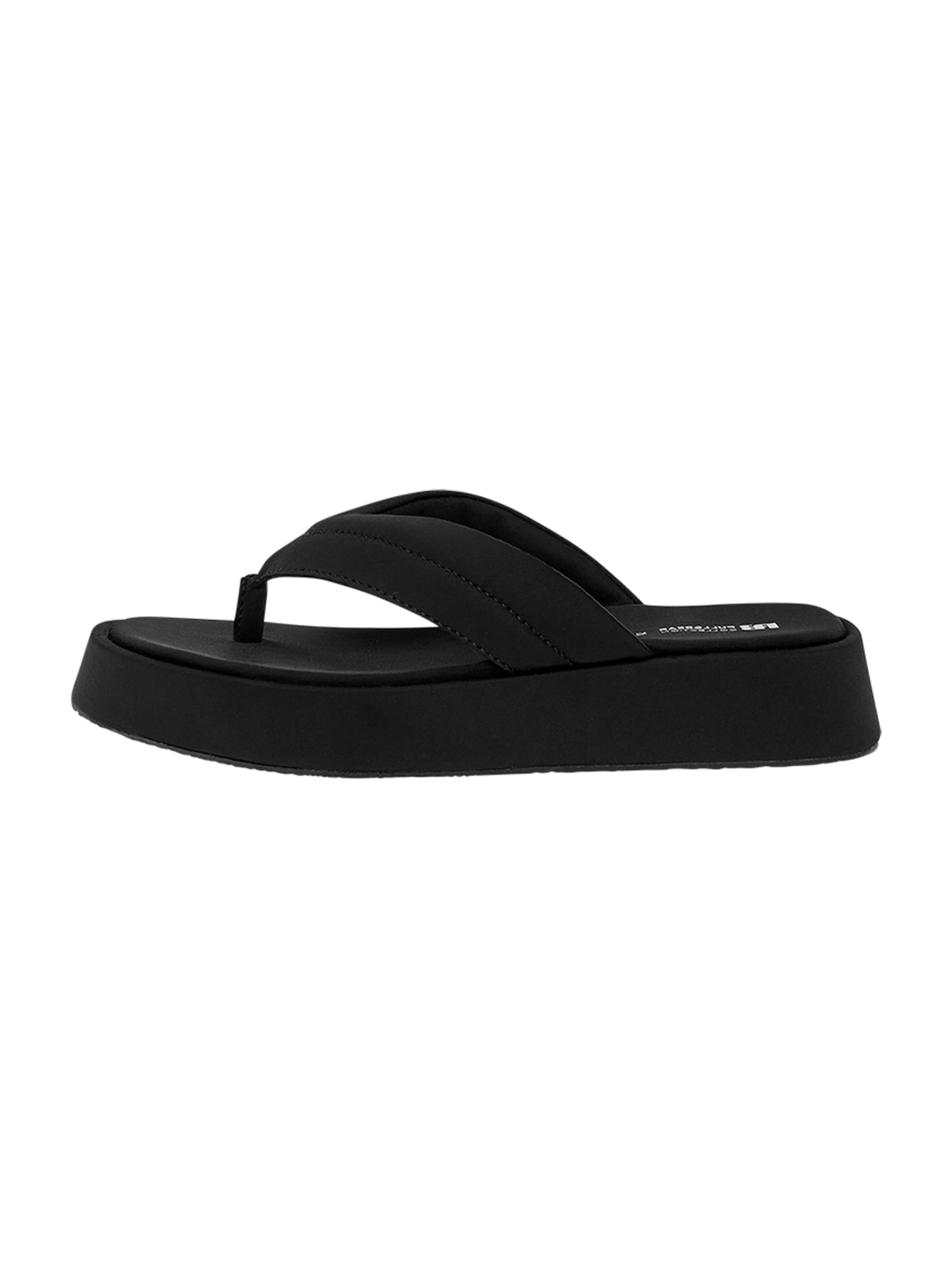 Pull&Bear T-bar sandals in Black