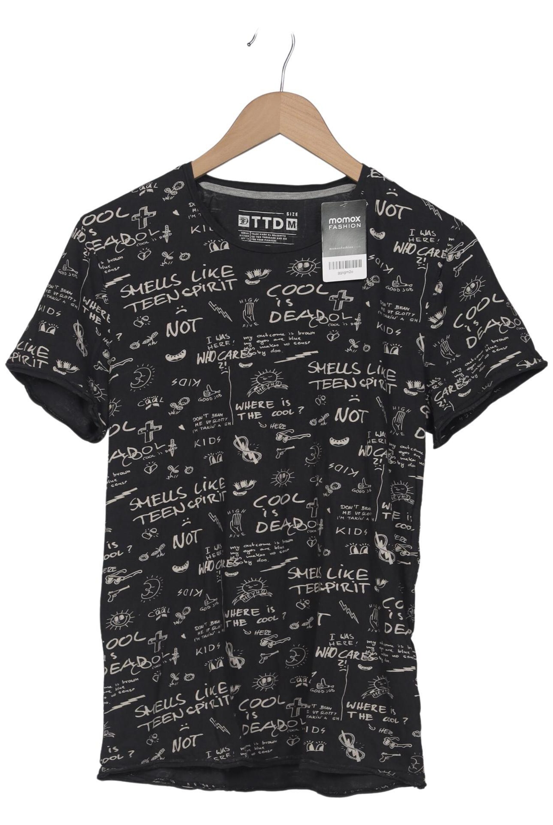 TOM TAILOR DENIM T-Shirt M in Schwarz: Vorderseite