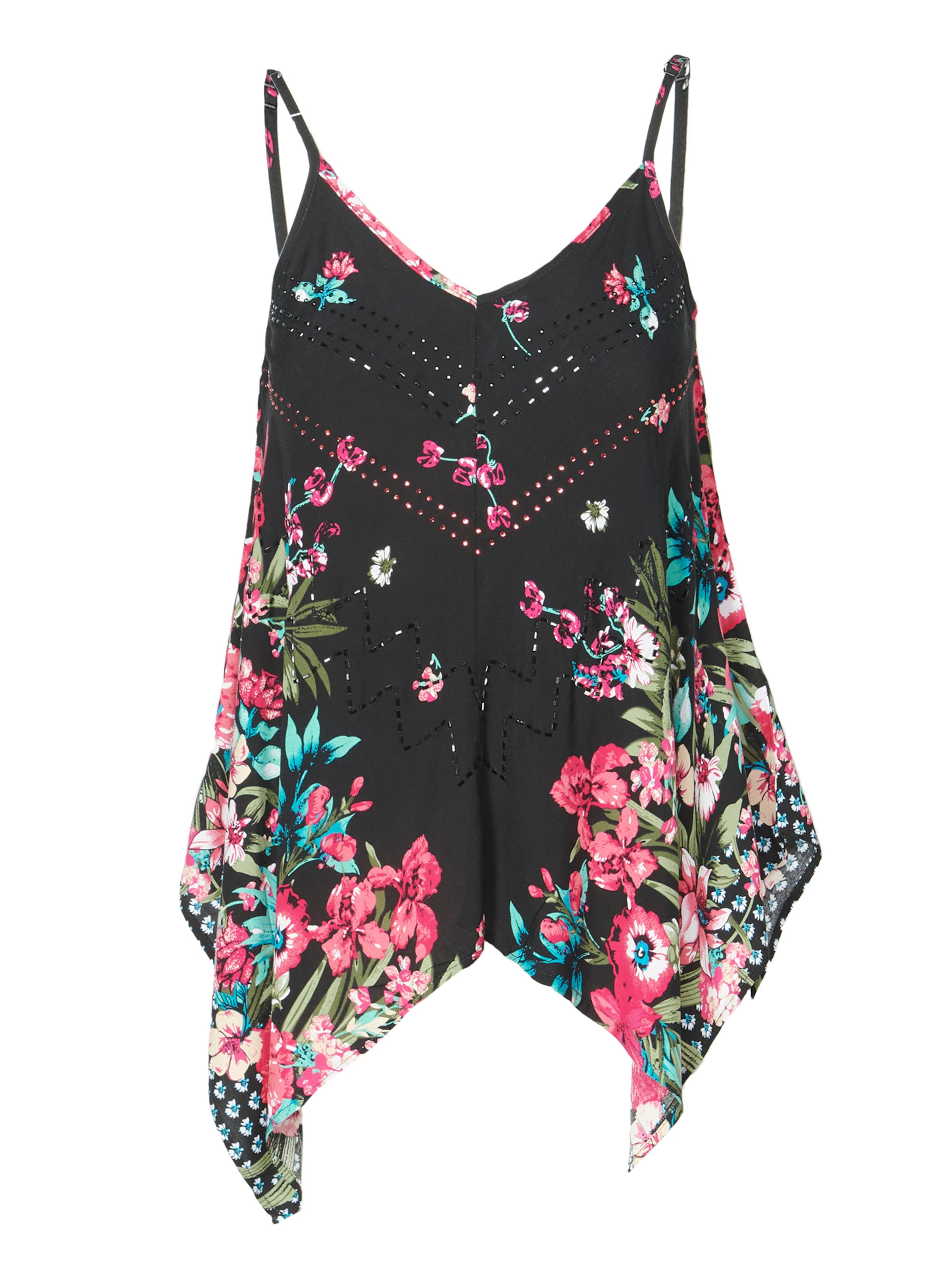 KOROSHI Top in Schwarz: Vorderseite