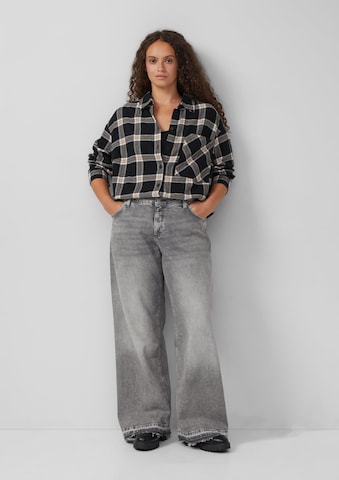 QS Wide leg Jeans in Grijs